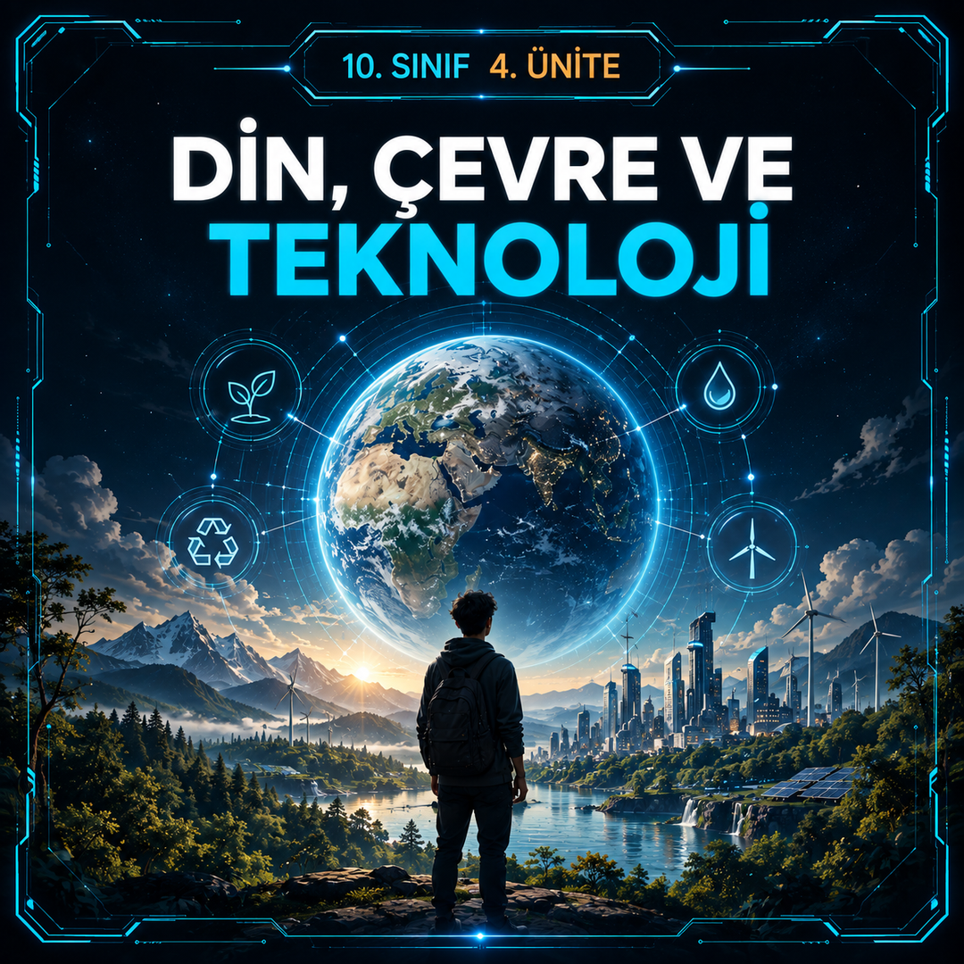10. Sınıf 4. Ünite – Din, Çevre ve Teknoloji