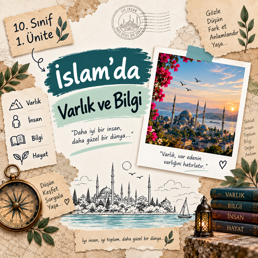 10. Sınıf 1. Ünite — İslam'da Varlık ve Bilgi