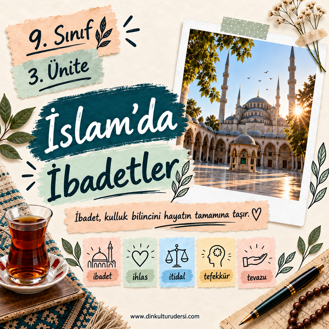 9. Sınıf 3. Ünite — İslam'da İbadetler