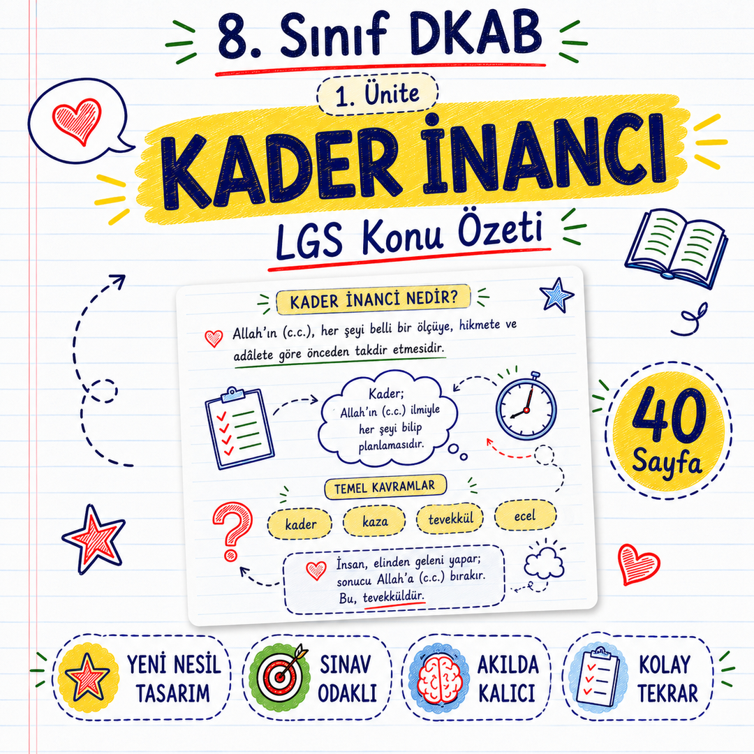 8. SINIF DİN KÜLTÜRÜ LGS KONU ÖZETİ