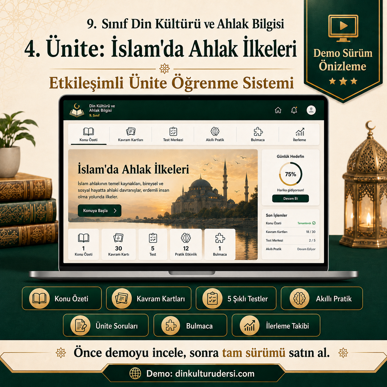 9. SINIF 4. ÜNİTE ETKİLEŞİMLİ ÖĞRENME SİSTEMİ